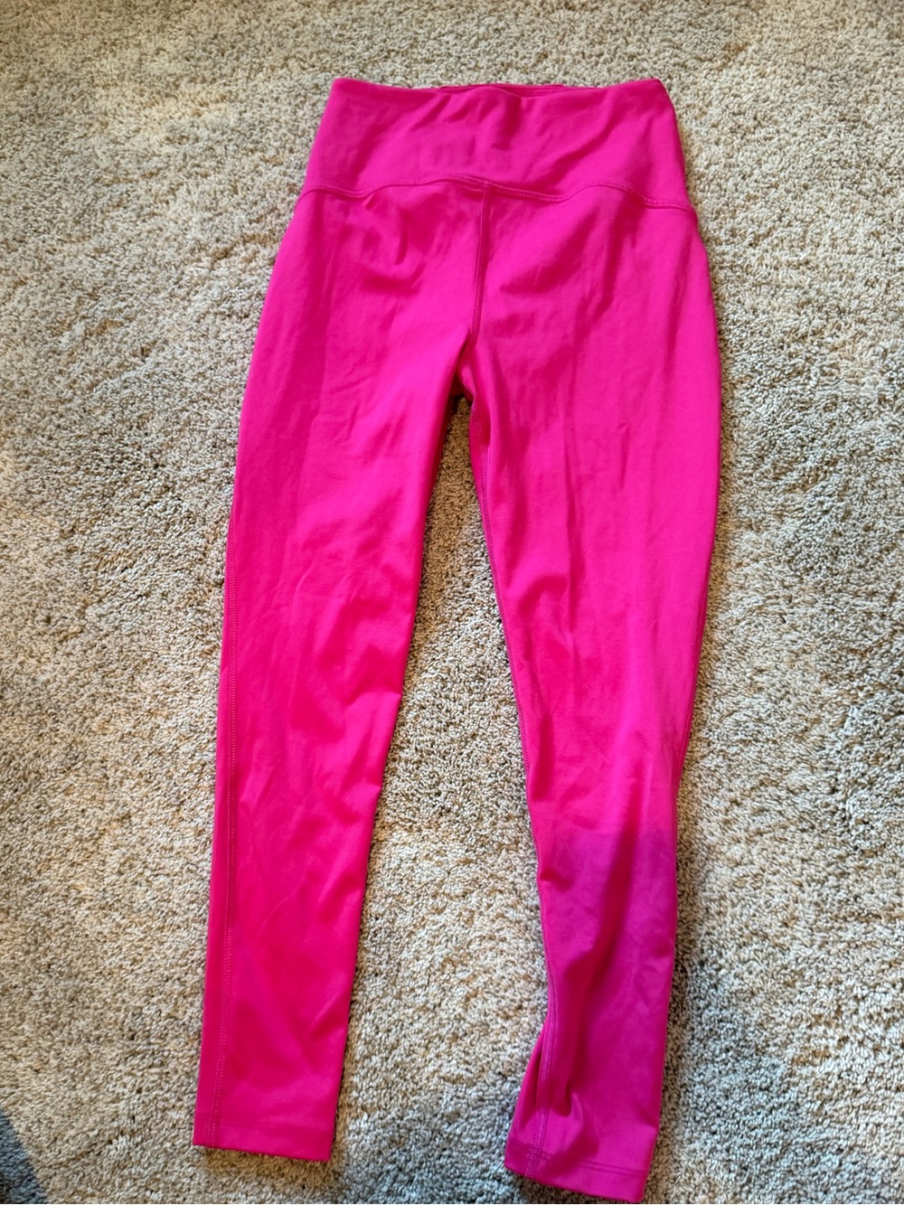 Beyond Yoga Girls' Vibrant Hot Pink Leggings